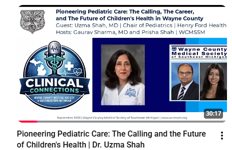 Podcast thumbnail - Pioneering Pediatric Care: The Calling and the Future of Children's Health with Dr. Uzma Shah